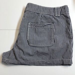Navy Plaid Shorts